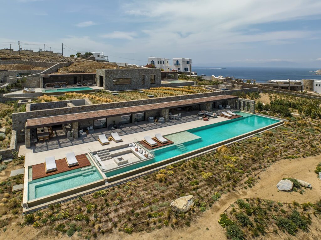 Luxury rental Retreats and villas by V1 retreats Mykonos Greece