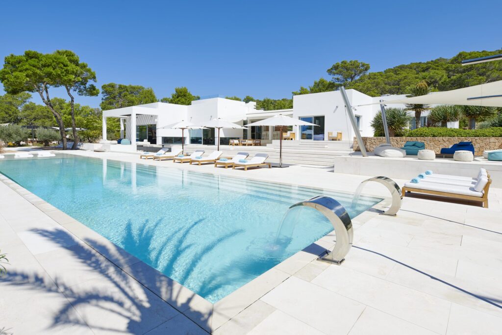 Luxury rental Retreats and villas by V1 retreats Cala tarida Ibiza Spain
