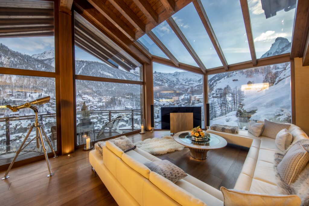 Luxury rental Retreats chalets and villas by V1 retreats Zermatt switzerland