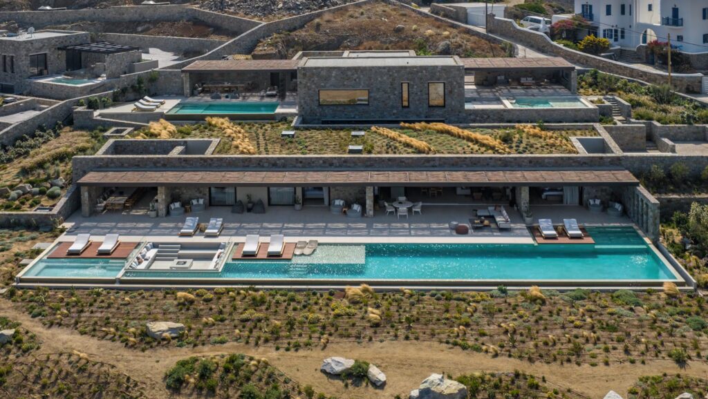 Luxury rental Retreats and villas by V1 retreats Mykonos Greece
